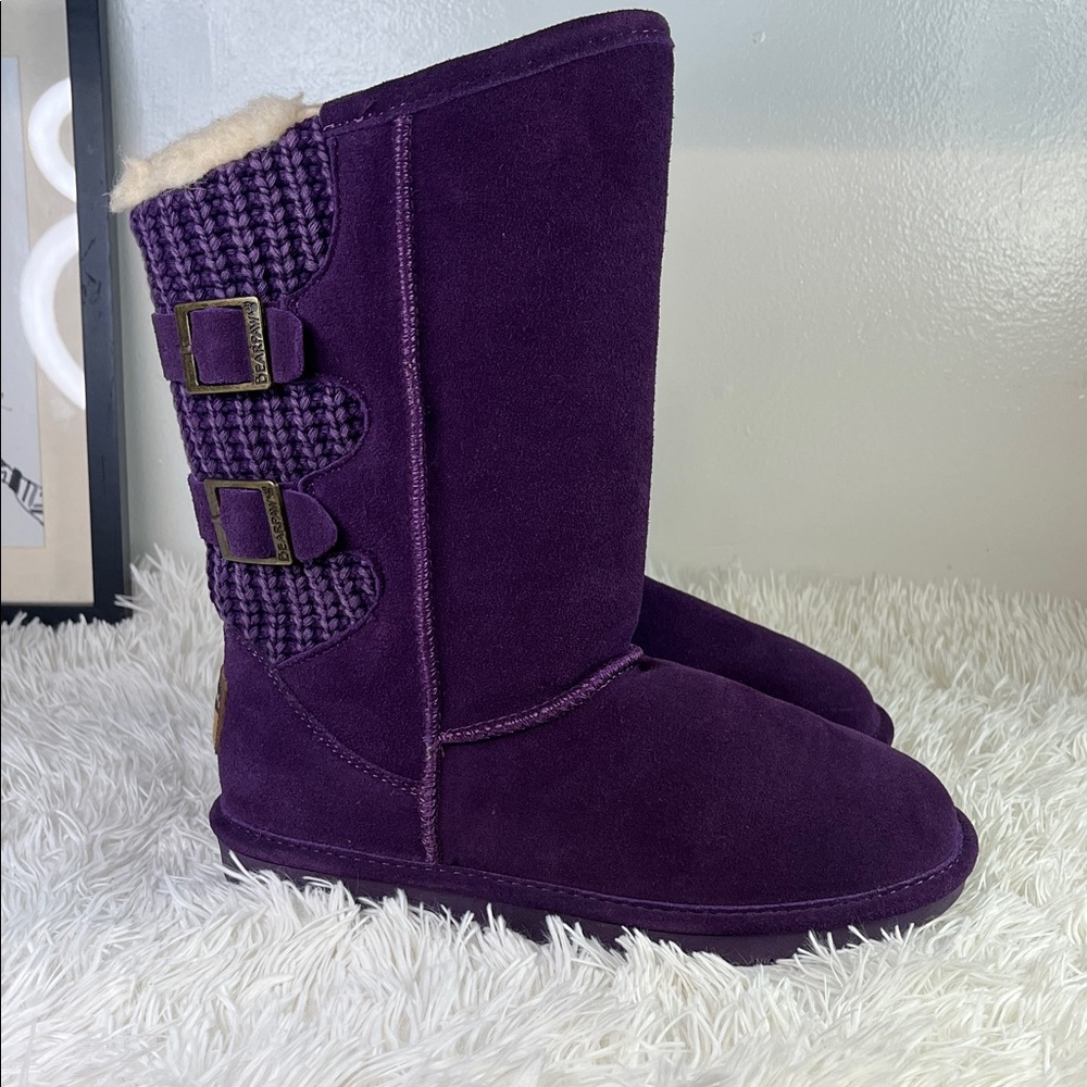 BearPaw Purple Suede Winter Boots - Picture 5 of 11